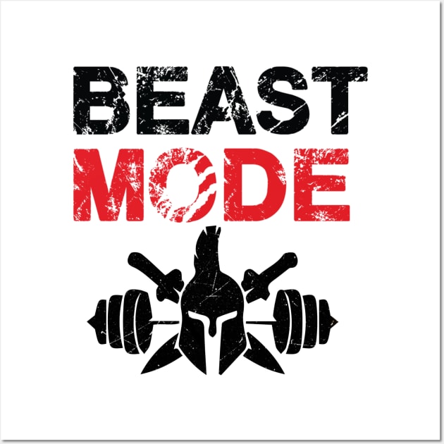 Beast mode training Wall Art by Boss creative